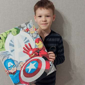Картина по номерам Art on Canvas Мстители холст на подрамнике 40х50 см: отзыв пользователя Детский Мир