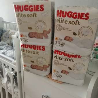 Подгузники Huggies Elite Soft для новорожденных 1 3-5кг 50шт: отзыв пользователя Детский Мир