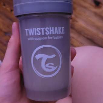 Бутылочка Twistshake Антиколиковая Пастельный серый 180 мл 0 мес+: отзыв пользователя Детский Мир