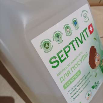 Гель для мытья посуды SEPTIVIT Premium Без запаха 5л: отзыв пользователя Детский Мир