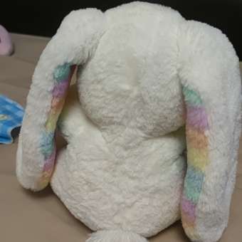 Игрушка мягкая Aurora Радужный кролик Белый 190267A: отзыв пользователя Детский Мир