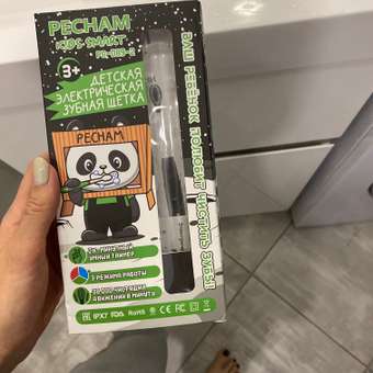 Электрическая зубная щетка PECHAM детская Kids Smart Black: отзыв пользователя Детский Мир