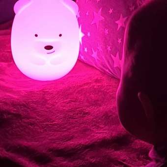 Ночник детский силиконовый Zeimas Медведь светильник развивающая тактильная игрушка: отзыв пользователя Детский Мир