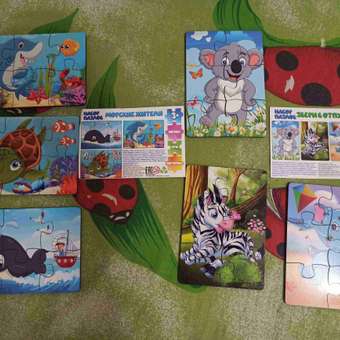 Пазлы для малышей Солнышко Набор пазлов для малышей Животные 6 шт в комплекте: отзыв пользователя Детский Мир