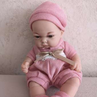 Кукла пупс 1TOY Premium реборн 25 см в розовом комбинезоне пинетках и шапочке: отзыв пользователя Детский Мир