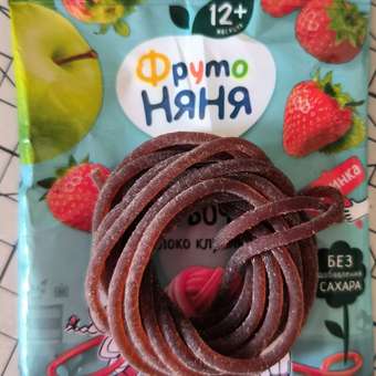 Кусочки фруктовые ФрутоНяня яблоко-клубника клубочек 15г с 12 месяцев: отзыв пользователя ДетМир