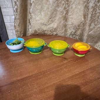 Набор детской посуды Mum and Baby для хранения миски на присоске 3 шт: отзыв пользователя Детский Мир