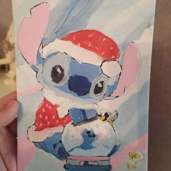 Картина по номерам Hobby Paint на картоне 15х21 Стич и рождественский шар: отзыв пользователя Детский Мир