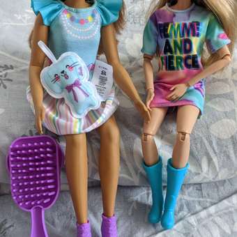 Кукла Barbie Брюнетка с зайкой HLL21: отзыв пользователя Детский Мир