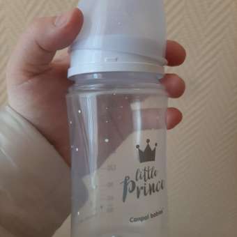 Бутылочка для кормления Canpol Babies EasyStart Royal Baby PP с широким горлышком 240мл с 3месяцев Голубой: отзыв пользователя ДетМир