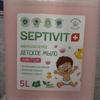 Детское жидкое мыло SEPTIVIT Premium Bubble Gum 5 л: отзыв пользователя Детский Мир