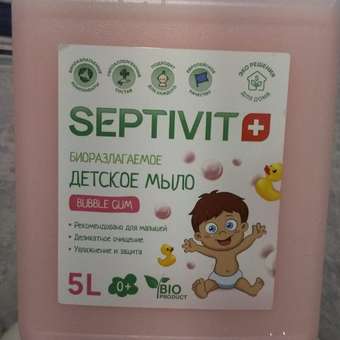 Мыло жидкое SEPTIVIT Детское Bubble Gum 5200 г 5000 мл: отзыв пользователя Детский Мир
