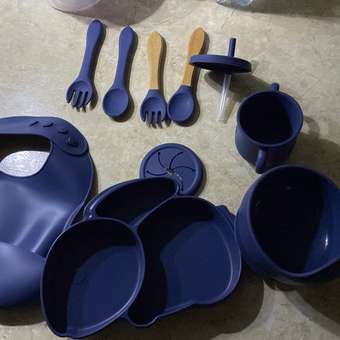 Набор детской посуды PlayKid синий: отзыв пользователя Детский Мир
