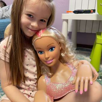 Торс для создания причесок Barbie Делюкс 63651: отзыв пользователя Детский Мир