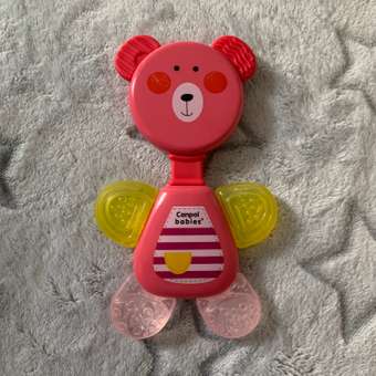 Прорезыватель Canpol Babies Мишка водный с погремушкой Розовый: отзыв пользователя Детский Мир