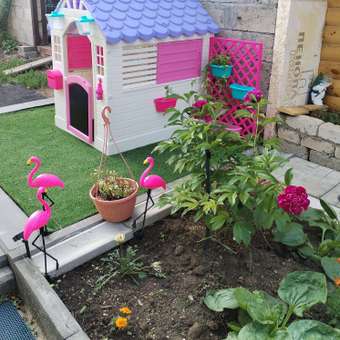 Домик игровой Dolu Garden Play house розовый: отзыв пользователя Детский Мир