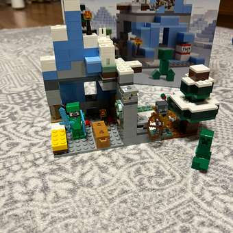 Конструктор LEGO Minecraft Ледяные вершины блочный: отзыв пользователя Детский Мир