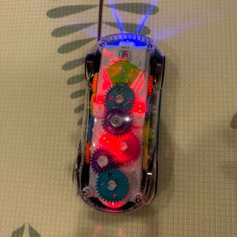 Машинка прозрачная BalaToys с шестеренками светящаяся: отзыв пользователя Детский Мир