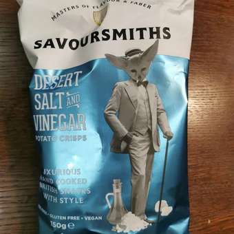 Натуральные картофельные чипсы SAVOURSMITHS с солью и уксусом 150г: отзыв пользователя Детский Мир