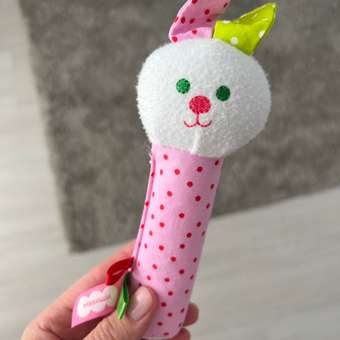 Пищалка Мякиши Мягкая игрушка Зайка для новорожденных: отзыв пользователя Детский Мир