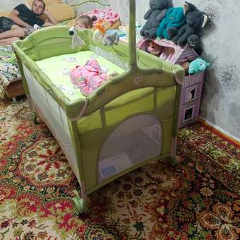 Манеж-кровать Babyton Dreamy Green: отзыв пользователя ДетМир
