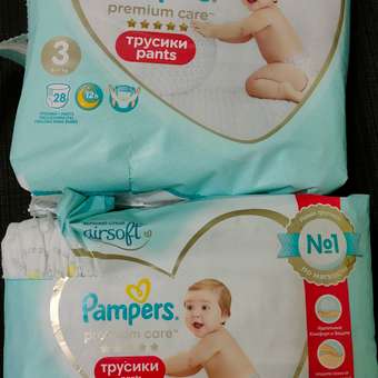 Трусики Pampers Premium Care 3 (6-11 кг) 28 шт.: отзыв пользователя Детский Мир