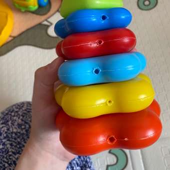 Развивающие игрушки Karolinatoys для малышей Набор Сортер Кубик логический малый + Пирамидка малая: отзыв пользователя Детский Мир