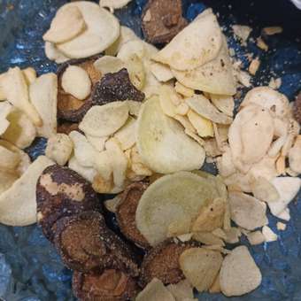Чипсы MOjNO картофель-грибы в шиитаке-лук со сметаной 75г: отзыв пользователя Детский Мир