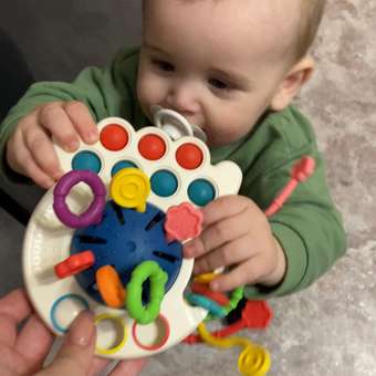 Развивающая игрушка GRACE HOUSE сенсорная погремушка тянучка для малышей: отзыв пользователя Детский Мир