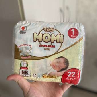 Подгузники Momi Ultra Care NB 22 шт.: отзыв пользователя Детский Мир