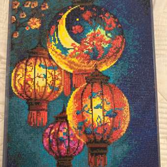 Алмазная мозаика Art sensation холст на подрамнике 40х50 см Китайские фонарики: отзыв пользователя Детский Мир