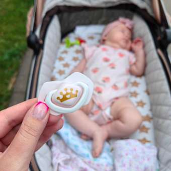 Пустышка Canpol Babies Royal Baby симметричная с 0месяцев 2шт Розовая: отзыв пользователя ДетМир