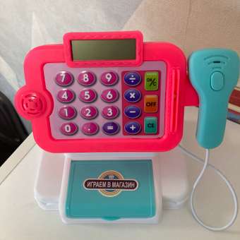 Игровой набор касса BONDIBON Играем в магазин со сканером калькулятором и аксессуарами 21 предмет: отзыв пользователя Детский Мир