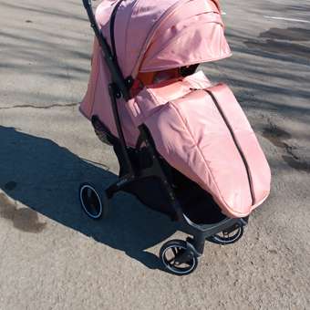 Коляска прогулочная Keka с сумкой для путешествий Пудра черная рама: отзыв пользователя Детский Мир