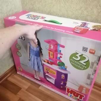 Кухня детская Zarrin Toys Hut Kitchen с набором 32 предмета: отзыв пользователя Детский Мир
