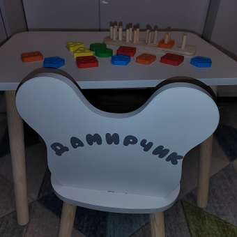 Детский DIMDOMkids стол классика и стул мишка: отзыв пользователя Детский Мир
