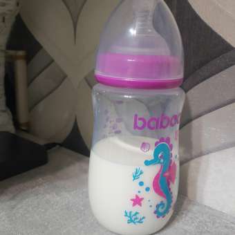 Бутылочка BABOO Sealife +соска 250мл Фиолетовый 3-114: отзыв пользователя Детский Мир