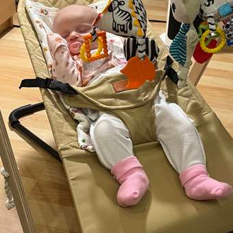 Детский складной шезлонг Mamagoods для новорожденных от 0 кресло качалка для малышей B1: отзыв пользователя Детский Мир