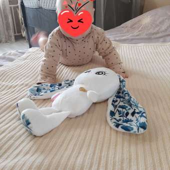 Игрушка мягкая Мякиши Зайка Зима для новорожденных зайчик для сна: отзыв пользователя Детский Мир