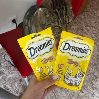 Лакомство для кошек Dreamies с сыром 140г: отзыв пользователя Детский Мир