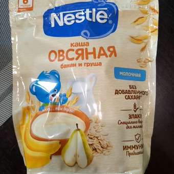 Каша молочная Nestle овсяная груша-банан 200г с 6месяцев: отзыв пользователя ДетМир