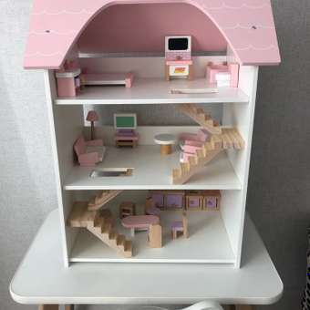 Кукольный домик с мебелью Зайка любит 22 предмета 3 этажа: отзыв пользователя Детский Мир
