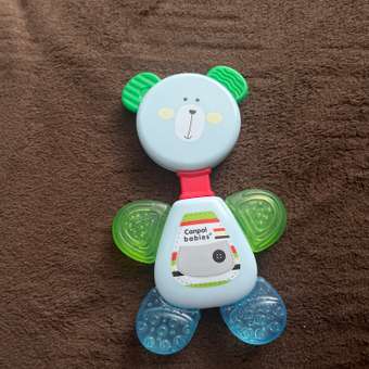 Прорезыватель Canpol Babies Мишка водный с погремушкой Голубой: отзыв пользователя Детский Мир