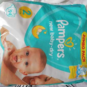 Подгузники Pampers New Baby-Dry 2 (4-8 кг) 94 шт.: отзыв пользователя Детский Мир