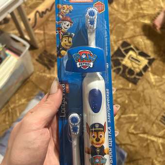Зубная щетка LONGA VITA Paw Patrol электрическая со сменной насадкой с 3лет Синяя: отзыв пользователя ДетМир