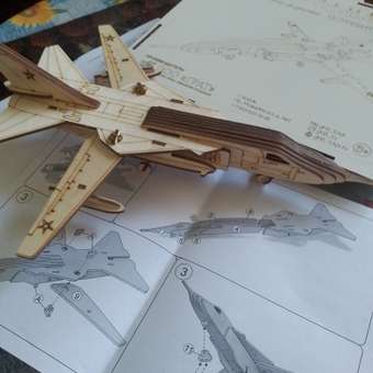Сборная модель ГРАТ Деревянный Самолет - истребитель: отзыв пользователя Детский Мир