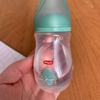 Бутылочка BabyGo 125мл +2 соски S/M Green: отзыв пользователя Детский Мир