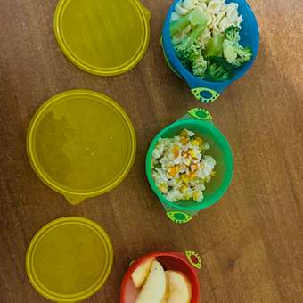 Набор детской посуды Mum and Baby для хранения миски на присоске 3 шт: отзыв пользователя Детский Мир