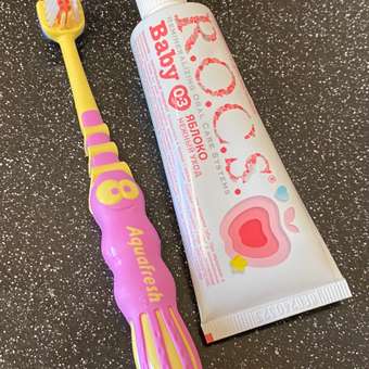 Зубная паста R.O.C.S. Baby Яблоко 45г: отзыв пользователя Детский Мир