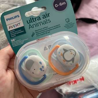 Пустышка Philips Avent Ultra Air с 0 до 6месяцев 2шт SCF080/05: отзыв пользователя Детский Мир